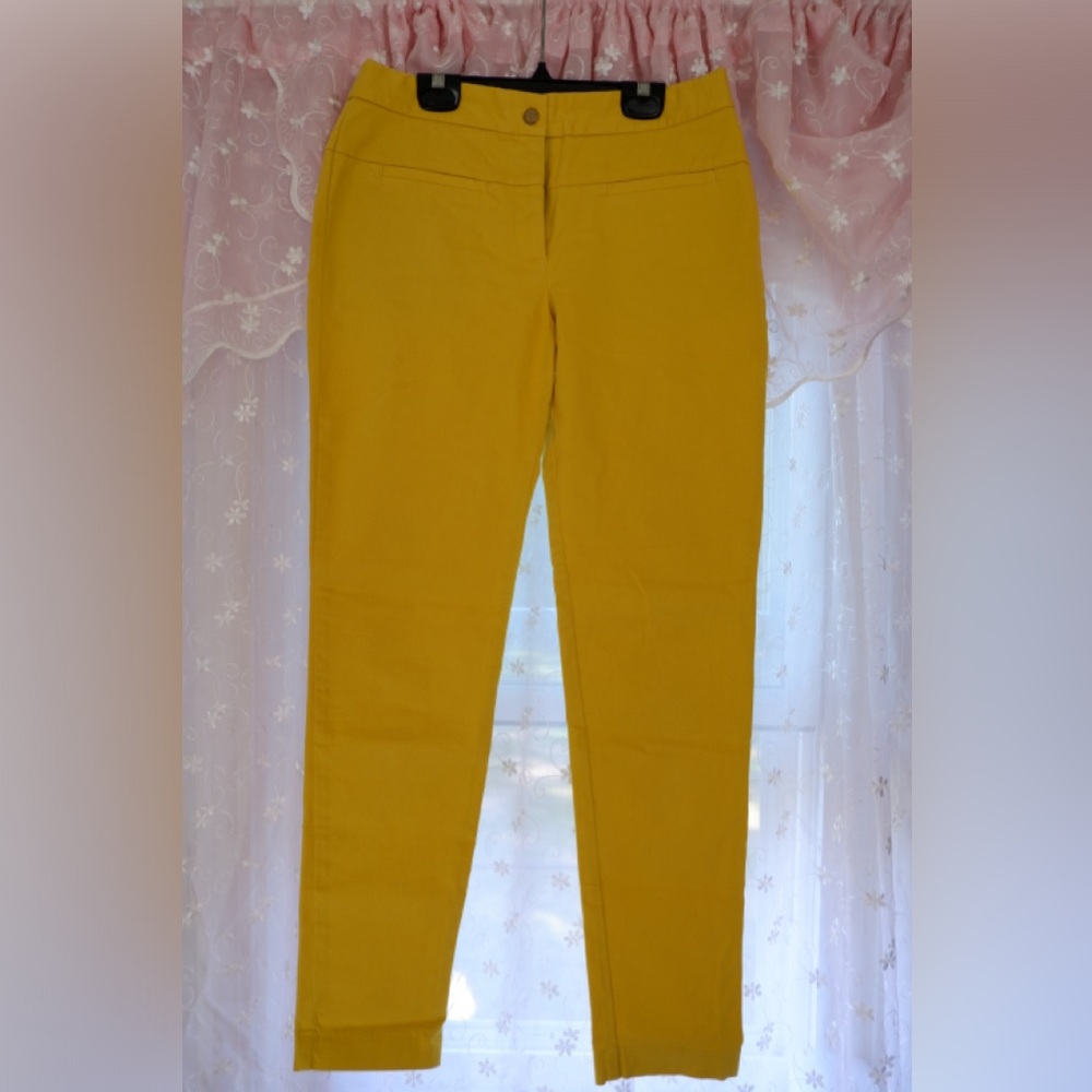 Zara Mustard Yellow Cropped Pants